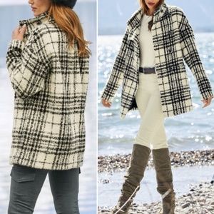 PERUVIAN CONNECTION COAT ELLIOT PLAID ALPACA WOOL WINTER XL PLUS NWT